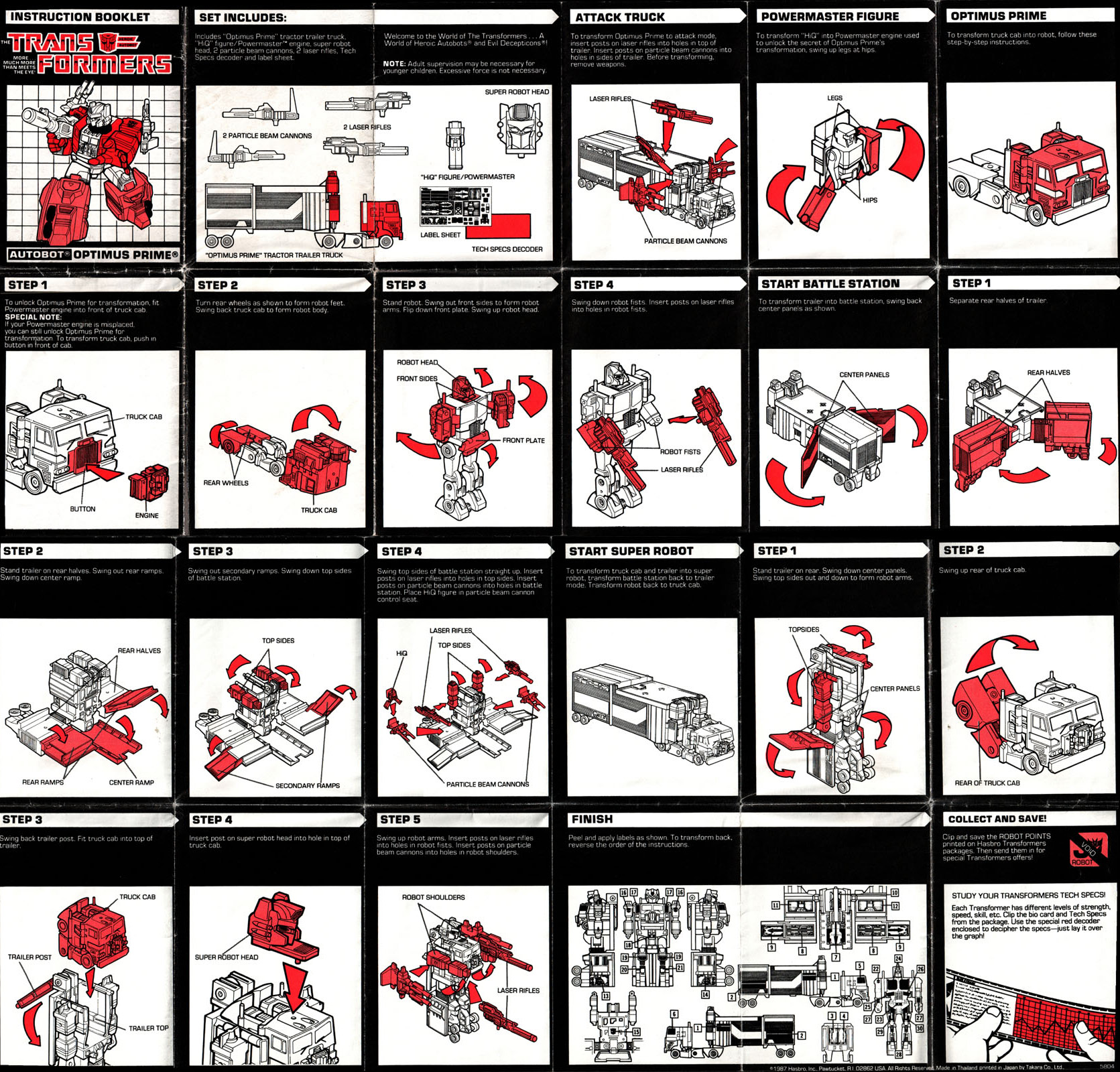 optimus prime hasbro toy instructions